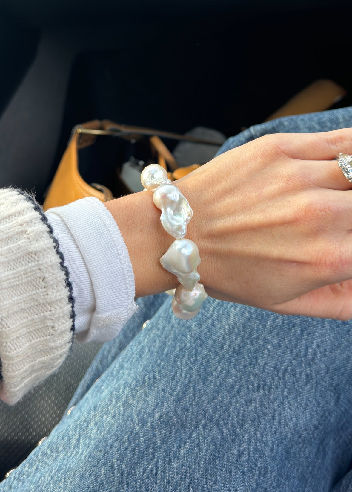 Large Baroque Pearl Bracelet